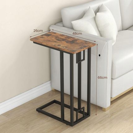 Costway Industrialny Stolik pod laptopa boczny (JV11813CF) - zdjęcie 3