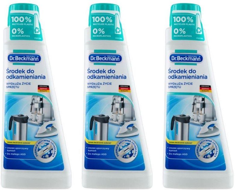 Zdjęcie Dr. Beckmann Odkamieniacz środek do odkamieniania Zestaw 3 x 250 ml >> Twoje zadowolenie jest dla nas priorytetem << - Gdynia