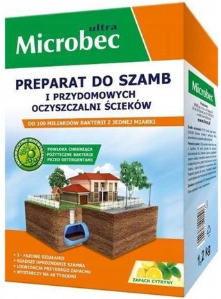 Bros Microbec Ultra Bakterie Środek Do Szamba 1.2Kg X 2 - zdjęcie 3