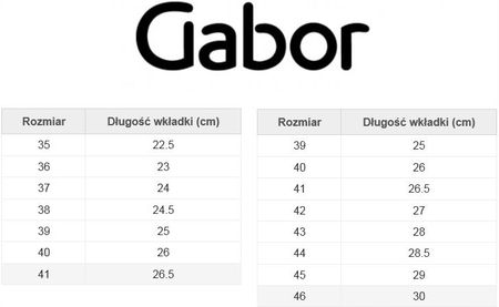 Gabor Trampki damskie czarne skóra 39 - zdjęcie 2