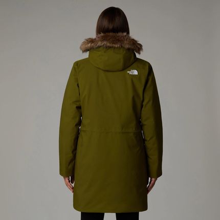Damska Parka Puchowa The North Face W Arctic Parka - Forest Olive - zdjęcie 2