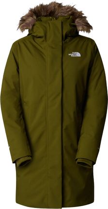 Damska Parka Puchowa The North Face W Arctic Parka - Forest Olive - zdjęcie 3