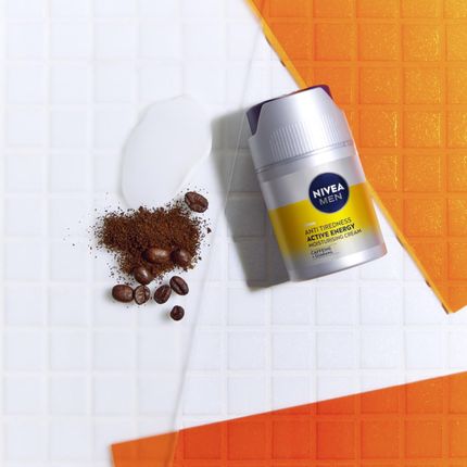 Nivea Men Active Energy Krem Do Twarzy Męski Energetyzujący Kofeiną 50Ml X2 - zdjęcie 3