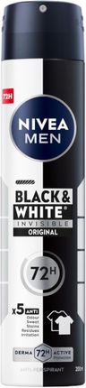 Nivea Black&White Antyperspirant W Sprayu Damski 200Ml X3 + Męski 200Ml X3 - zdjęcie 3