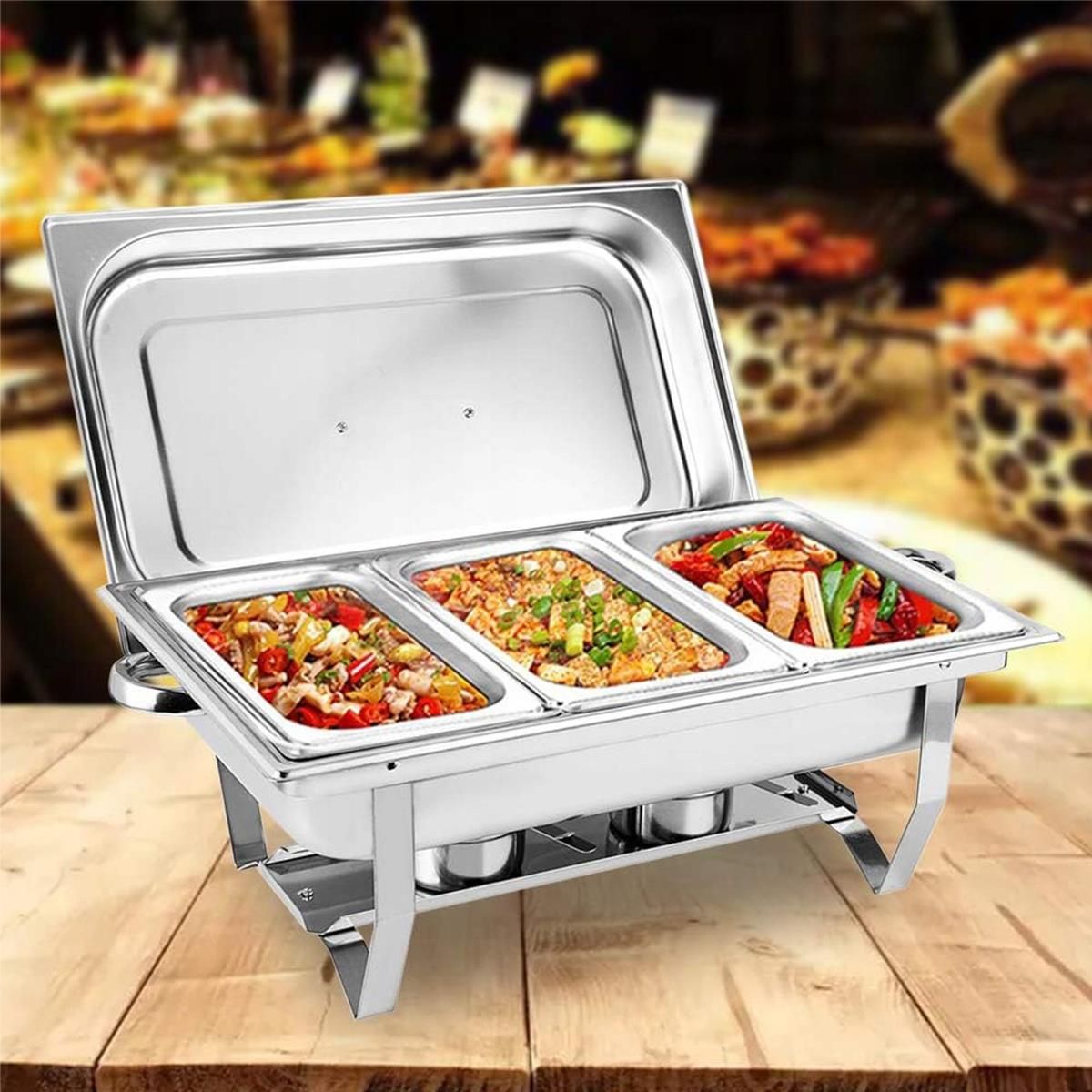 Podgrzewacz Gn 1 3 Gastronomiczny 9 L 650X360X320mm Ze Składanymi