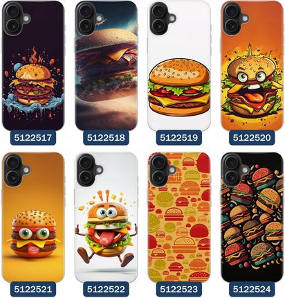 Superetui Etui Do Iphone 16 Plus Hamburger Burger Frytki Fast Food - zdjęcie 2