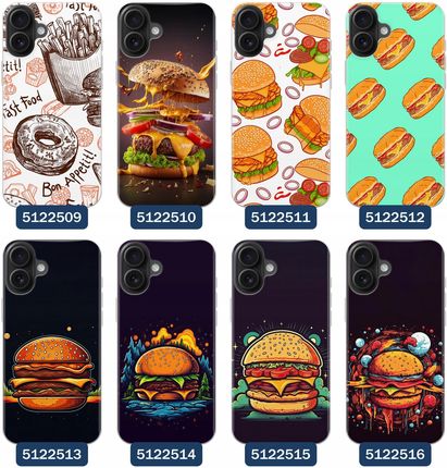 Superetui Etui Do Iphone 16 Plus Hamburger Burger Frytki Fast Food - zdjęcie 4