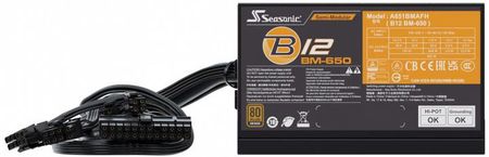 Zasilacz Seasonic B12 BM-650 80Plus Bronze 650W - zdjęcie 4