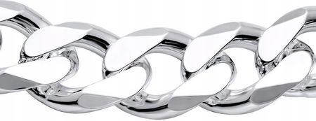 Bransoleta Diamentowana Srebrna Męska Srebro pr. 925 Bransoletka 5mm/19cm - zdjęcie 3