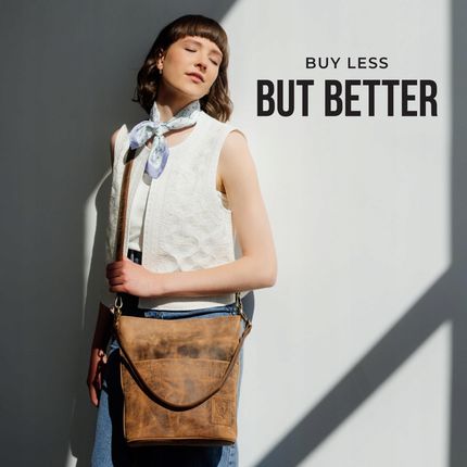 BERLINER BAGS Skórzana Torebka Damska Vintage Brązowa Sofia - zdjęcie 2