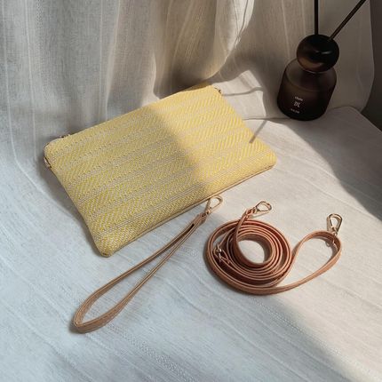 DASELLFA Torebka Na Telefon Boho Damska Na Ramię Żółta - zdjęcie 2