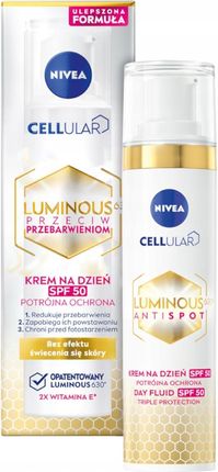 Nivea Cellular Luminous630 Krem Na Przebarwienia Na Dzień Spf50 50ml + Na Noc 40ml - zdjęcie 2