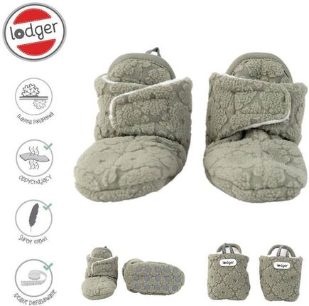 Lodger Polarowe buciki kapcie z antypoślizgową podeszwą szałwiowe Fleece Elm 12-18 m - zdjęcie 3