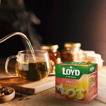 Loyd Ekspresowa Herbatka Owocowa Brzoskwinia I Cytryna 20T Bio Torebki - zdjęcie 3