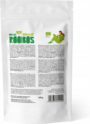 Diet Food Herbatka Rooibos Zielony Bergamotka Bio 100g Diet Food - zdjęcie 3