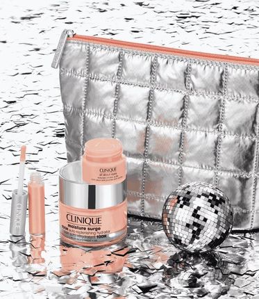 Clinique Moisture Surge 100H Zestaw Krem Do Twarzy 50ml + Krem Pod Oczy 5ml + Błyszczyk 2,2ml - zdjęcie 2
