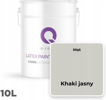Q-Cover Farba Lateksowa Khaki Jasny H1762 Ściany Mat 10L - zdjęcie 4