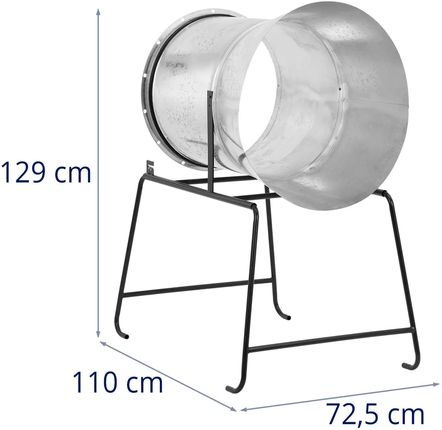 Tuba do pakowania choinek - wlot Ø70 cm - wylot Ø60 cm - stal galwanizowana - Wiesenfield - WIE-TPM-01 - zdjęcie 4