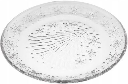 Altom Design Talerz Świąteczny Szklany 21Cm Wzór: Choinka - zdjęcie 2
