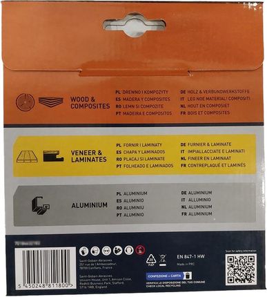 Norton Tarcza Do Drewna Expert 165x20x2,2mm 70184632184 - zdjęcie 2