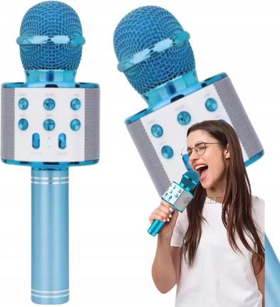 MIKROFON BLUETOOTH BEZPRZEWODOWY DO NAGRYWANIA ŚPIEWU KARAOKE GŁOŚNIK USB - zdjęcie 4