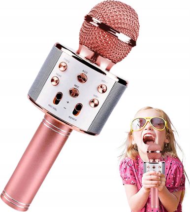 MIKROFON BLUETOOTH BEZPRZEWODOWY DO NAGRYWANIA ŚPIEWU KARAOKE GŁOŚNIK USB - zdjęcie 6