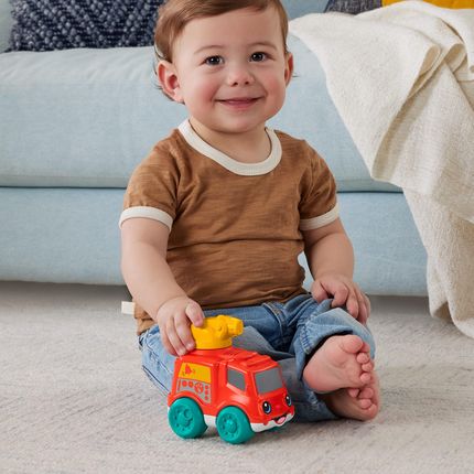 Fisher-Price Wóz strażacki klikający Pojazd HRP27 HRP29 - zdjęcie 2