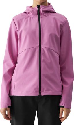 Kurtka damska softshell 4F F285 różowa 4FWAW24TSOFF285 54S - zdjęcie 3