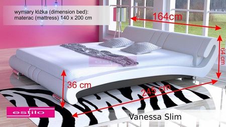 Komplet łóżko Vanessa Slim z materacem - zdjęcie 6