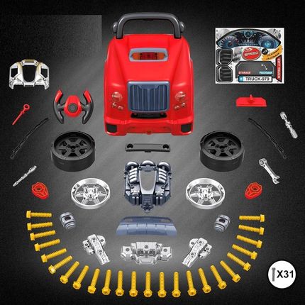Qulki Zestaw Mechanika Dla Dzieci Silnik Do Rozkręcania Samochód Auto Warsztat Ef - zdjęcie 3