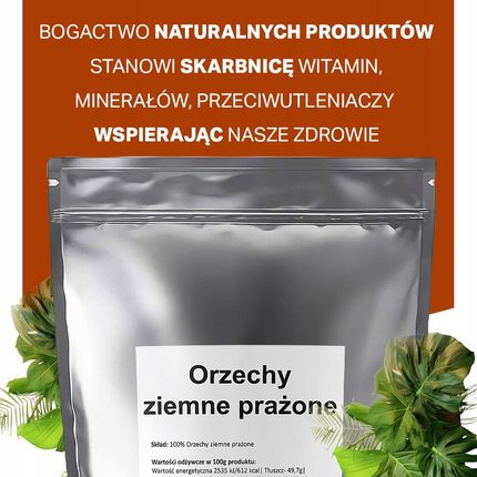 Solup Orzechy Ziemne Prażone Orzeszki Archaidowe Nie Solone 1kg - zdjęcie 5