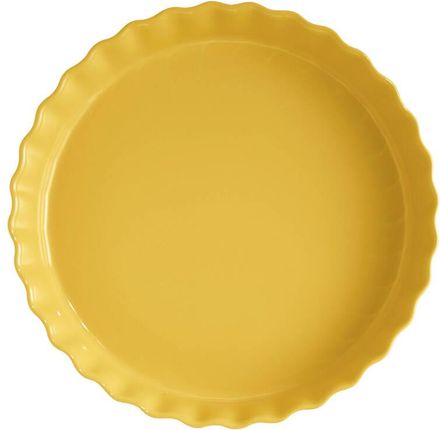 Emile Henry Głębokie naczynie do tarty 32 CM żółty - zdjęcie 3