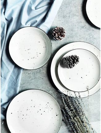 Komplet Porcelana Zestaw Serwis Obiadowy Talerze 18el 6 Osób Wzór Gemma 1759639149 - zdjęcie 4
