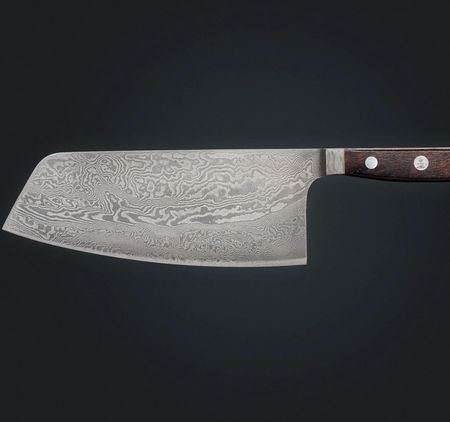 Güde Solingen Güde Solingen Nóż Japoński Chai Dao Damascus 16cm Brązowy - zdjęcie 3