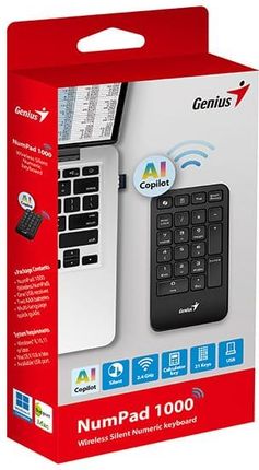 Klawiatura numeryczna Genius NumPad 1000 COPILOT Czarna (31320003401) - zdjęcie 2