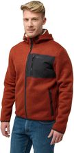 Zdjęcie Jack Wolfskin Męska Kurtka Outdoorowa Kaminfeuer Hooded Jkt M Intense Rust - Tłuszcz