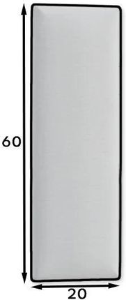 Eltap Panel Tapicerowany Quadratta 60X20 Jasnoszary - zdjęcie 5