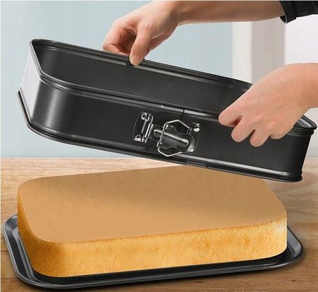 Tortownica Forma Blacha Do Pieczenia Prostokątna Non Stick 35X24Xh7cm Xl - zdjęcie 5