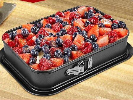 Tortownica Forma Blacha Do Pieczenia Prostokątna Non Stick 35X24Xh7cm Xl - zdjęcie 3