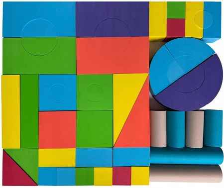 Aga4Kids Klocki Piankowe Układanka Dla Dzieci Kolorowa DS521 - zdjęcie 2