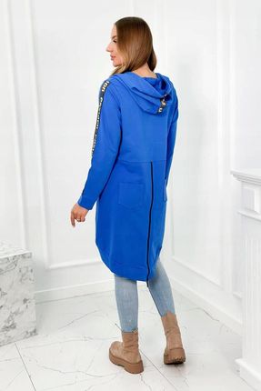 Bluza z suwakiem z tyłu jeans - zdjęcie 3