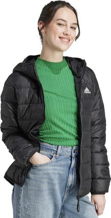 Kurtka Damska adidas Essentials Light Down Hooded Czarna Hz5724 - zdjęcie 3