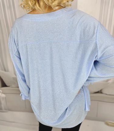 Elegancka koszula Tunika oversize Brokatowa Luźna Stylowa PENELOPA - zdjęcie 3