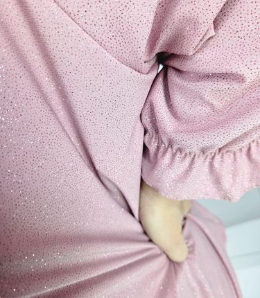 Elegancka koszula Tunika oversize Brokatowa Luźna Stylowa PENELOPA - zdjęcie 3