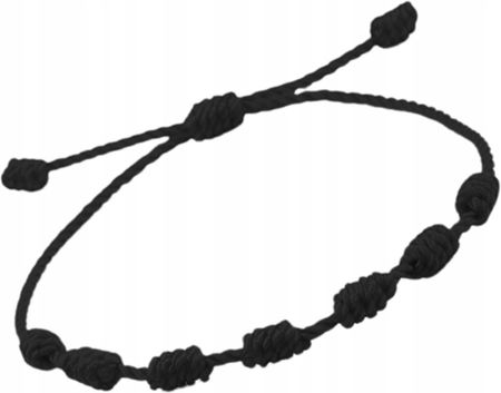 Lovly Ochronna Bransoletka Szczęścia Czerwony Sznurek Amulet 7 Węzłów Kabała - zdjęcie 6