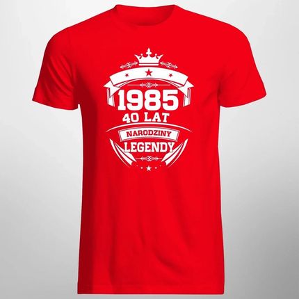 1985 Narodziny legendy 40 lat - męska koszulka na prezent - zdjęcie 2