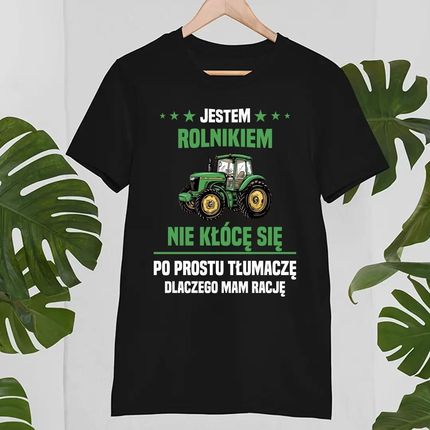 Jestem rolnikiem - nie kłócę się - męska koszulka na prezent - zdjęcie 2