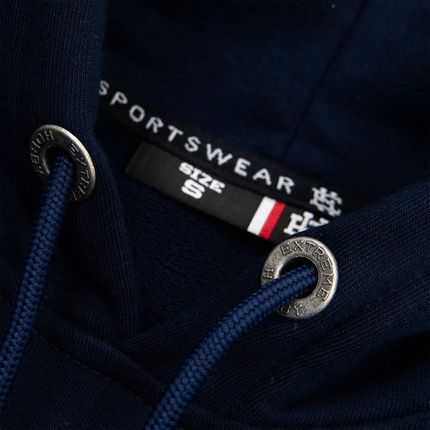 Bluza męska z kapturem Extreme Hobby Block Granatowa - zdjęcie 2