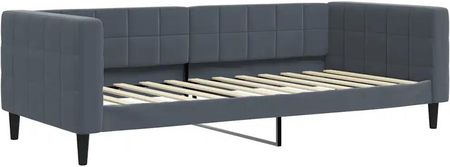vidaXL Sofa Rozsuwana Ciemnoszara 90X200 Cm Aksamit (3196692) - zdjęcie 2