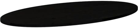vidaXL Blat Do Stołu Brązowy 100X50X2 Cm Lite Drewno Dębowe Owalny (4009054) - zdjęcie 2